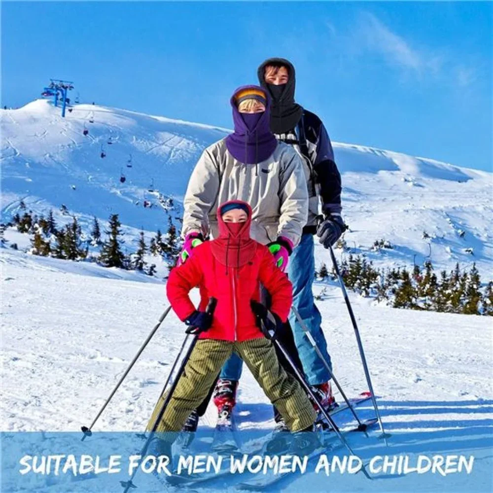 3 Pieces Balaclava Face Scarf Winter Windproof Fleece Ski Face Covering for Men